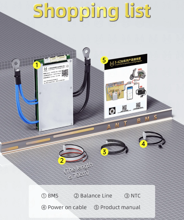 Maximisez votre batterie ! ANT Smart BMS 4S-24S Lifepo4 Li-ion pour Vélo Électrique E-scooter Bluetooth 40A.