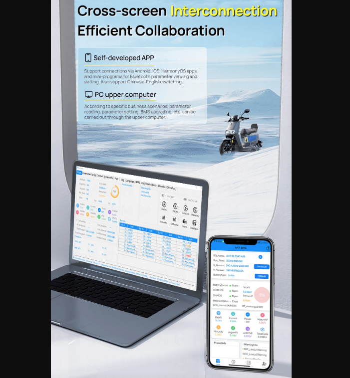 Maximisez votre batterie ! ANT Smart BMS 4S-24S Lifepo4 Li-ion pour Vélo Électrique E-scooter Bluetooth 40A.