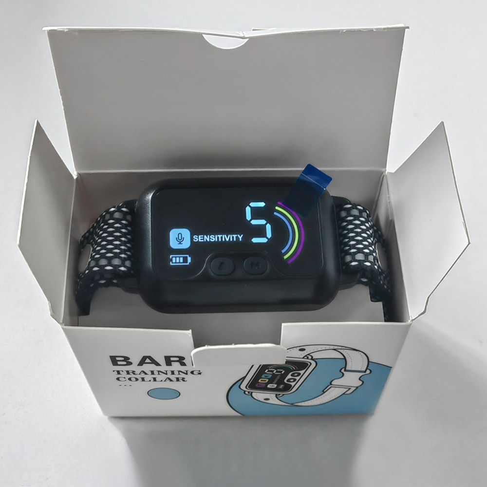 Collier anti-aboiement automatique intelligent pour chien avec modes de dressage réglables, conception étanche et technologie de détection des aboiements