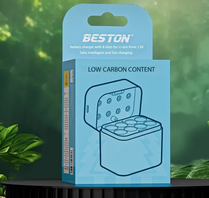 Chargeur intelligent Beston 8 emplacements AA + Piles AA Lithium 3600mWh | Recharge Rapide & Fiable 1.5V