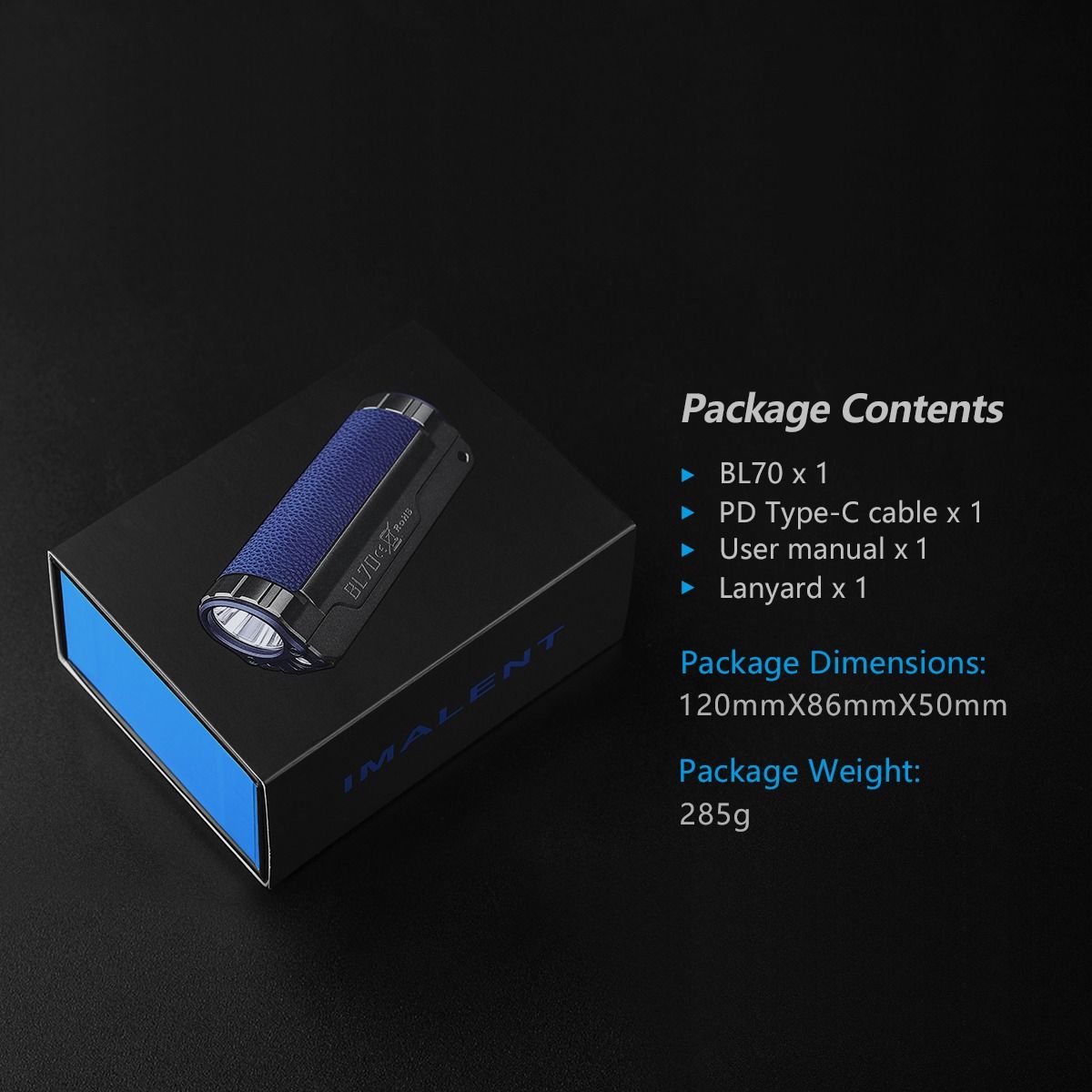 IMALENT BL70, votre Torche LED EDC 6000 Lumens, Rechargeable USB-C, Écran OLED et Lumière Rouge.