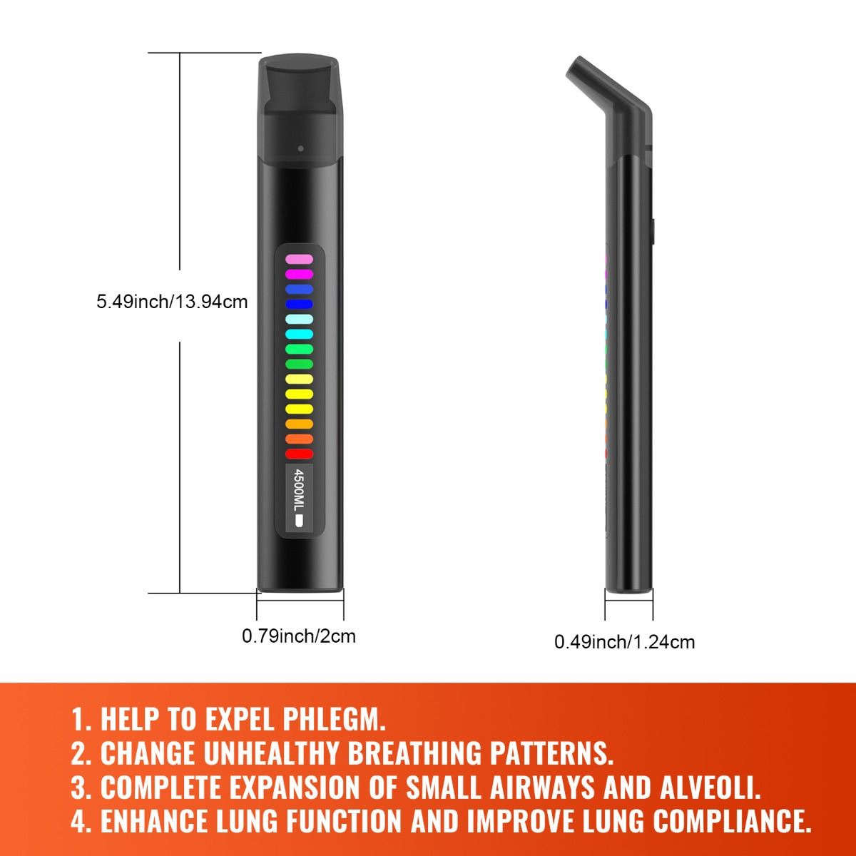 Entraîneur Respiratoire Portable Smart: Améliorez Capacité Pulmonaire & Performance Athlétique
