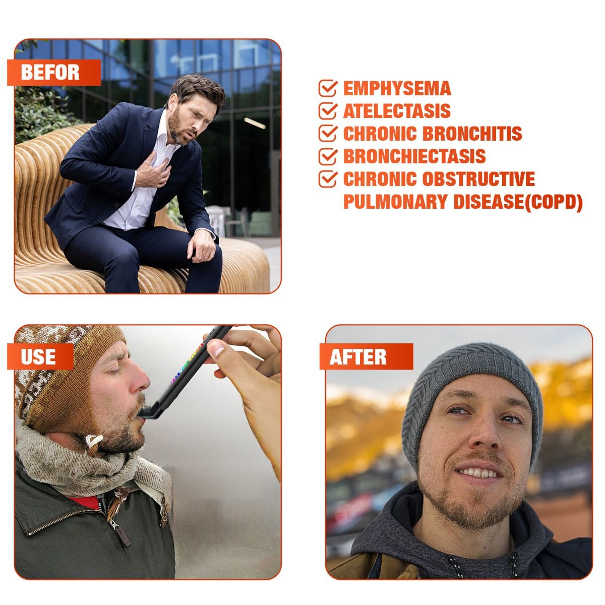 Entraîneur Respiratoire Portable Smart: Améliorez Capacité Pulmonaire & Performance Athlétique