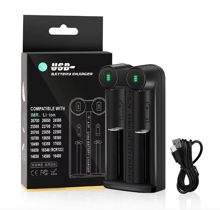 Chargeur de batterie 21700 pour 18650 CR123A 14500 avec technologie MCU intelligente et fonctions de sécurité - Solution efficace