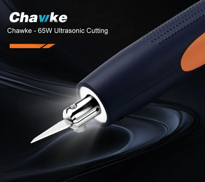 Couteau de coupe ultrasonique 65W avec lame en acier au carbone pour l'impression 3D, la découpe précise et la couture dans l'industrie textile.