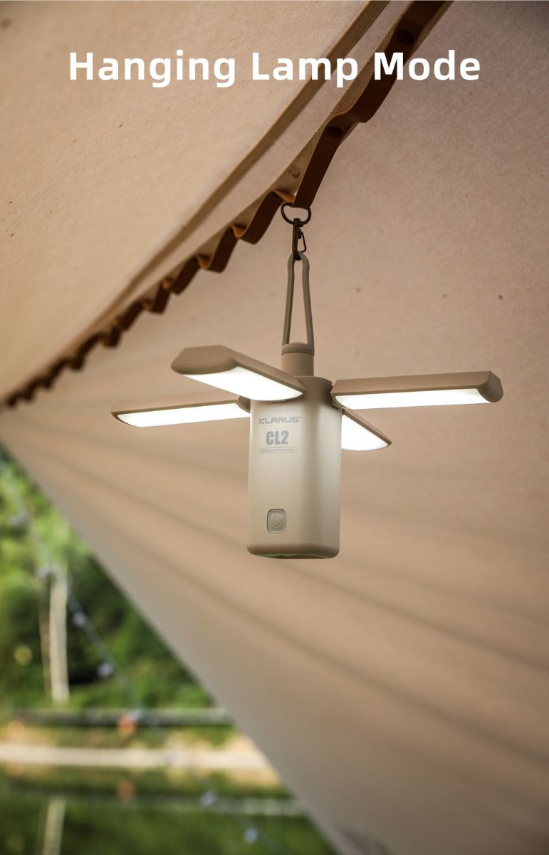 Klarus CL2 Lampe Polyvalente 750 Lumens Angle Réglable Lampe de Camping Éclairage Intérieur et Extérieur