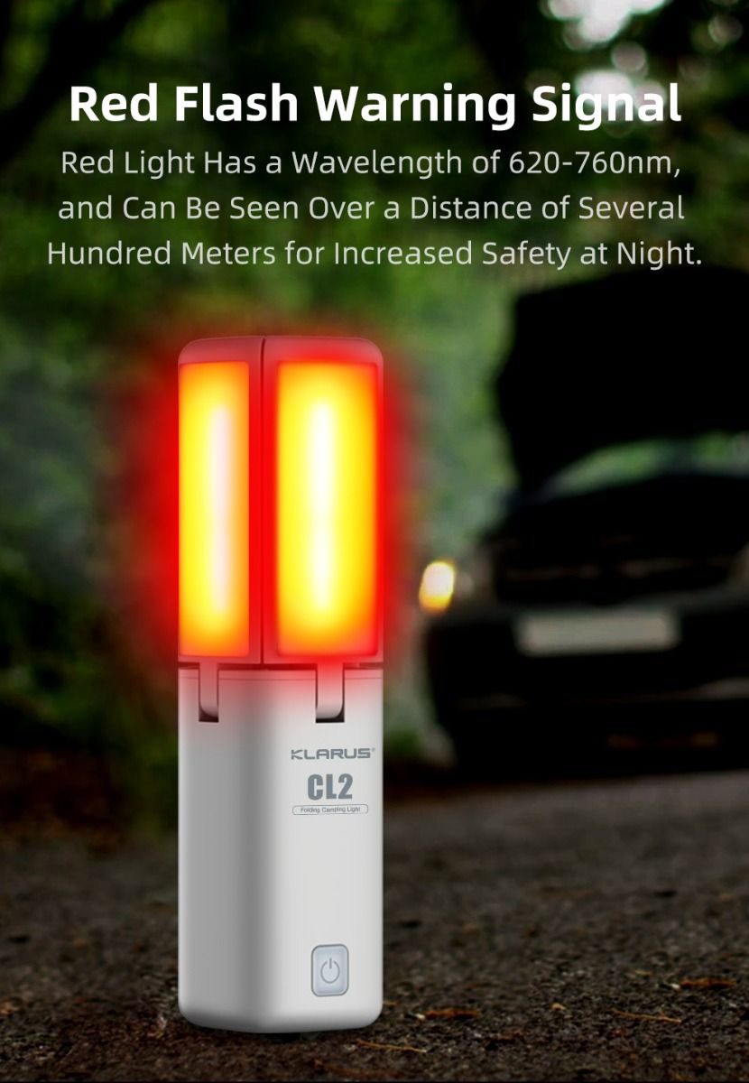 Klarus CL2 Lampe Polyvalente 750 Lumens Angle Réglable Lampe de Camping Éclairage Intérieur et Extérieur