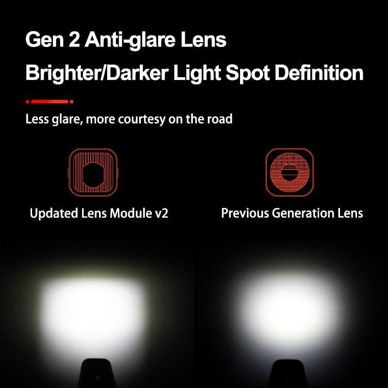 TOWILD CL2000 Phare Vélo 2000LM Super Lumineux Étanche, Lumière Avant VTT Route Cyclisme Nuit