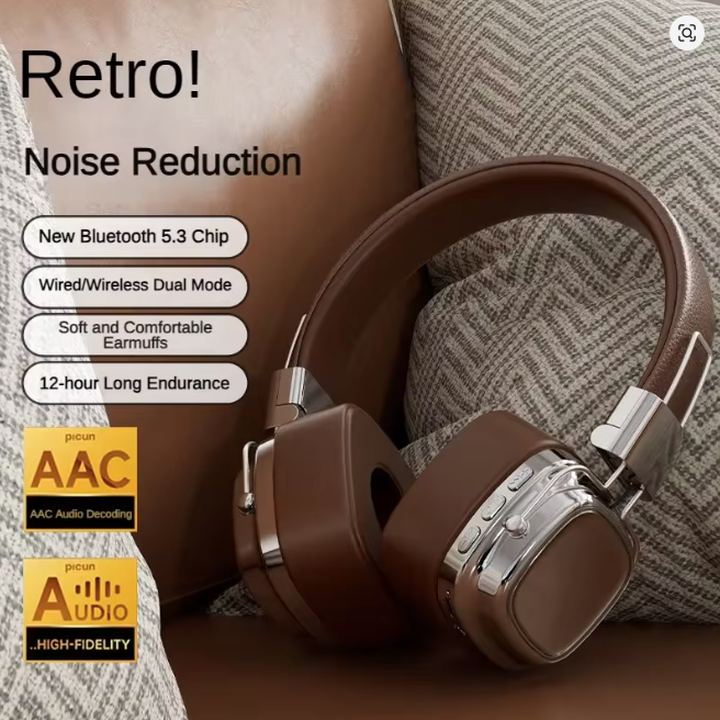Major III Écouteurs Bluetooth sans fil à serre-tête avec double microphone ENC pour des appels d'une clarté cristalline
