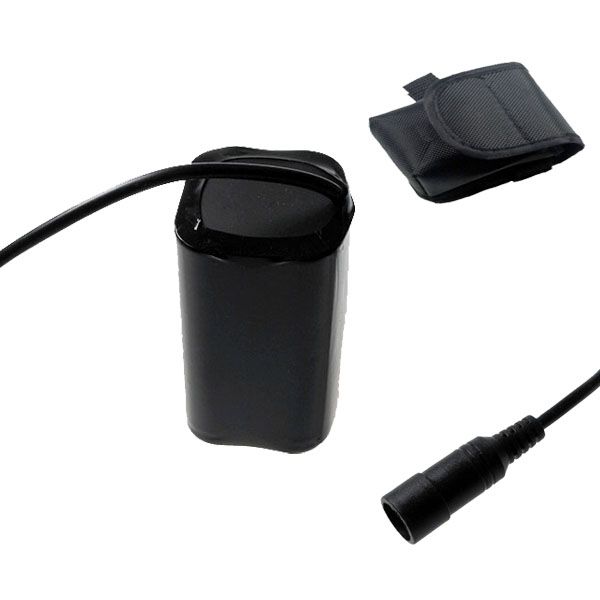 Interface 5521 Batterie de vélo 8,4V 4800mAh UltraFire LED sécurité imperméable portable pour cyclisme noir