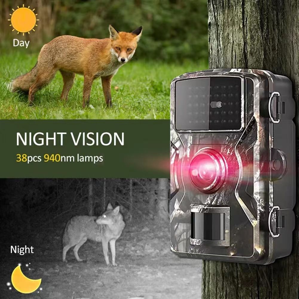 Caméra de Chasse H1 Vision Nocturne Infrarouge 940nm Déclencheur Activé pour Observation Faune et Sécurité