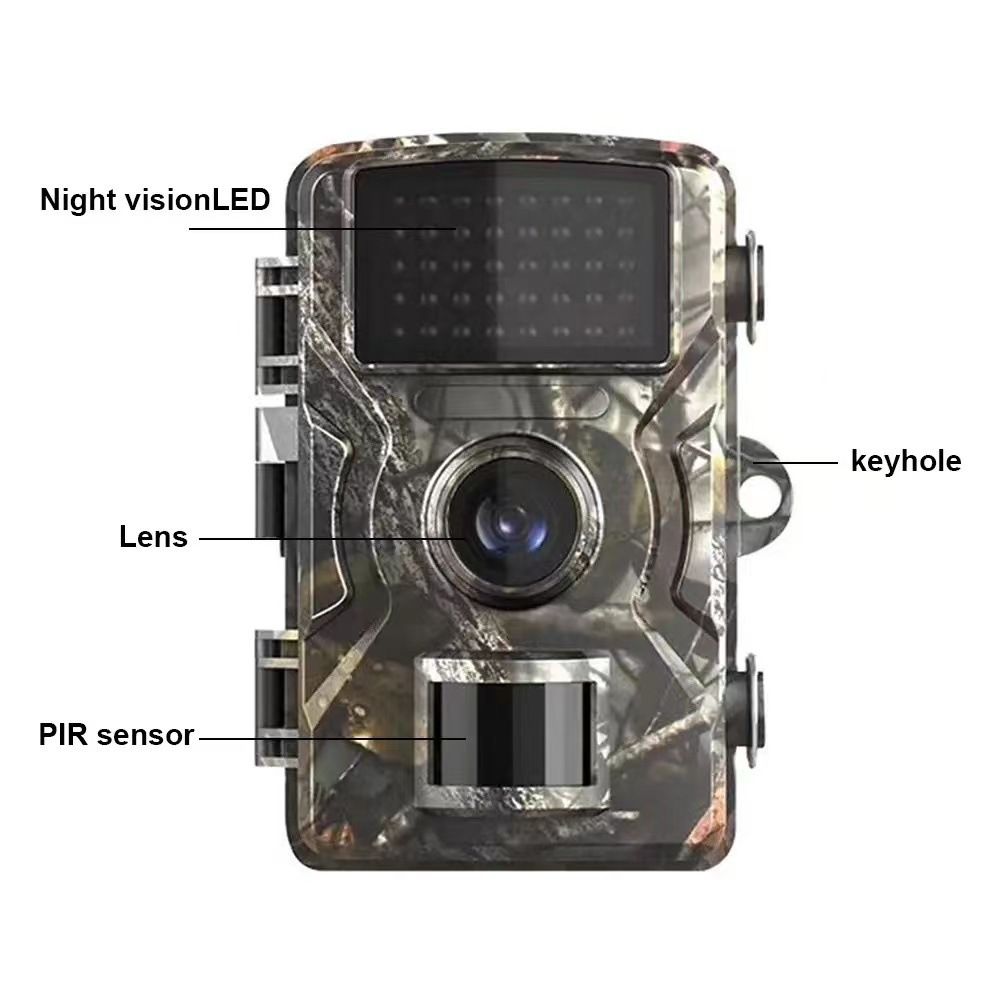 Caméra de Chasse H1 Vision Nocturne Infrarouge 940nm Déclencheur Activé pour Observation Faune et Sécurité
