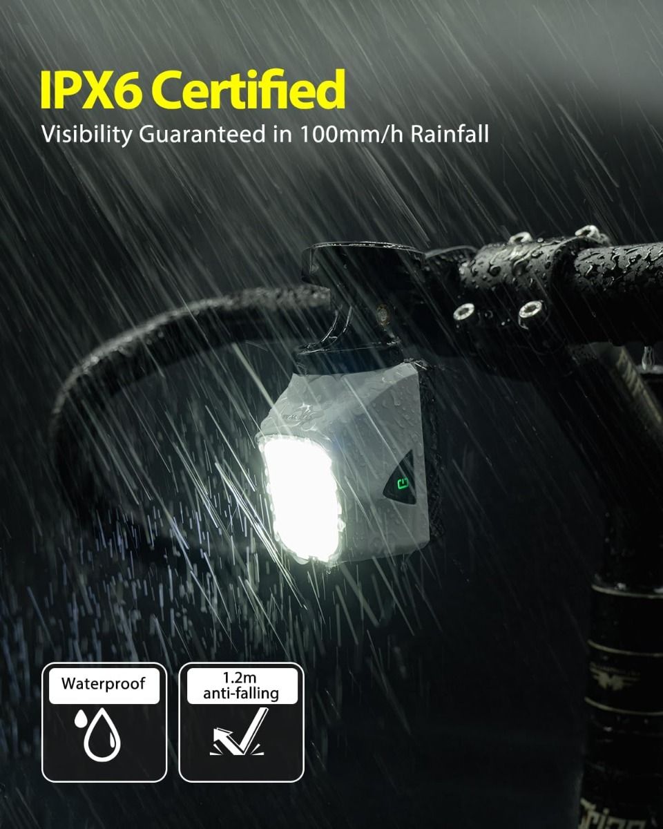 TOWILD DLite 1700 USB Rechargeable, 1900 Lumens - Lampe Vélo Étanche DL1700 pour Cyclisme