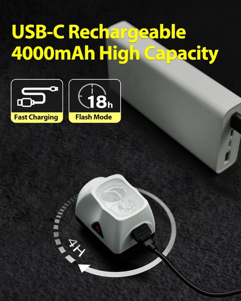 TOWILD DLite 1700 USB Rechargeable, 1900 Lumens - Lampe Vélo Étanche DL1700 pour Cyclisme