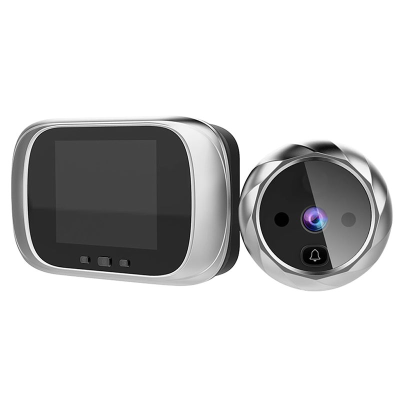 Visiophone numérique avec caméra de porte et œilleton, écran 2,8 pouces, vision nocturne, prise de photos, surveillance de porte numérique pour la sécurité domestique