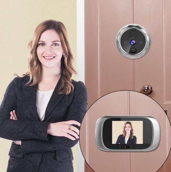 Visiophone numérique avec caméra de porte et œilleton, écran 2,8 pouces, vision nocturne, prise de photos, surveillance de porte numérique pour la sécurité domestique