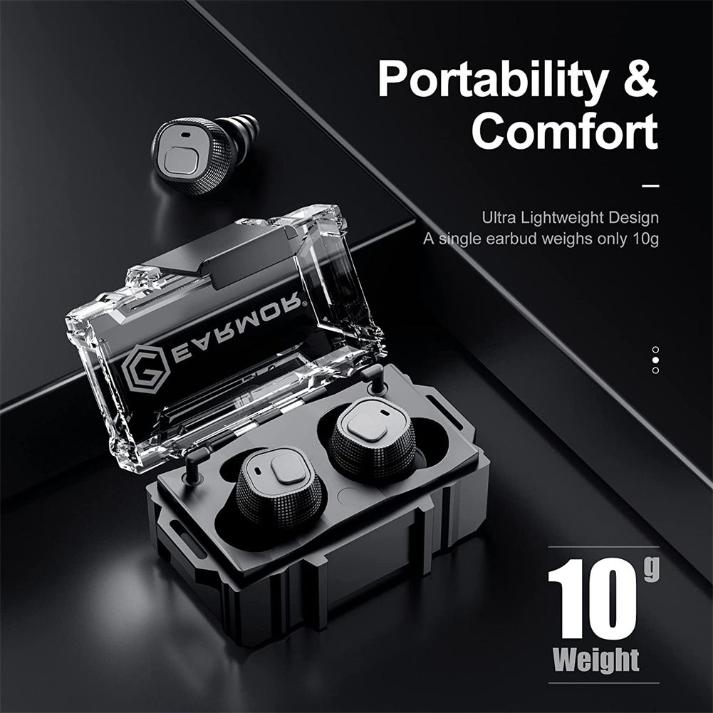 EARMOR M20 Écouteurs Tactiques avec Réduction de Bruit Avancée Protection Auditive Confort Usage Professionnel