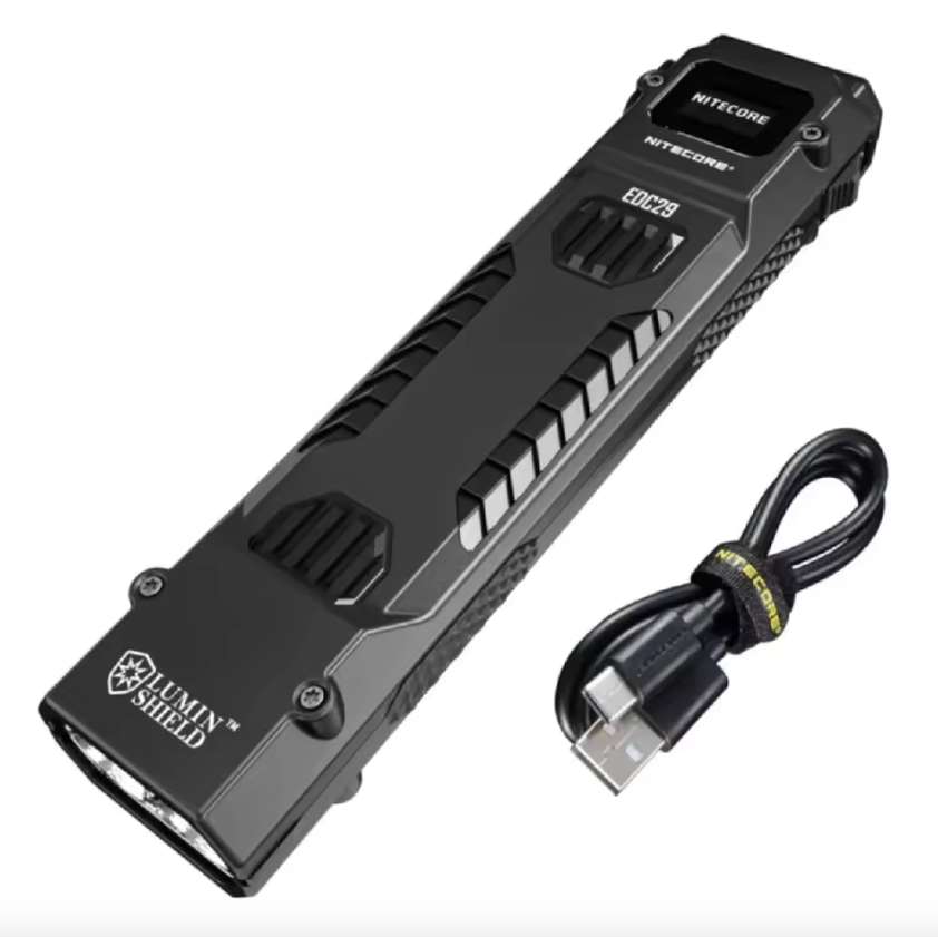 NITECORE EDC29 6500 Lumens Lampe Torche Rechargeable USB-C Visibilité Longue Portée Port Quotidien Aventure