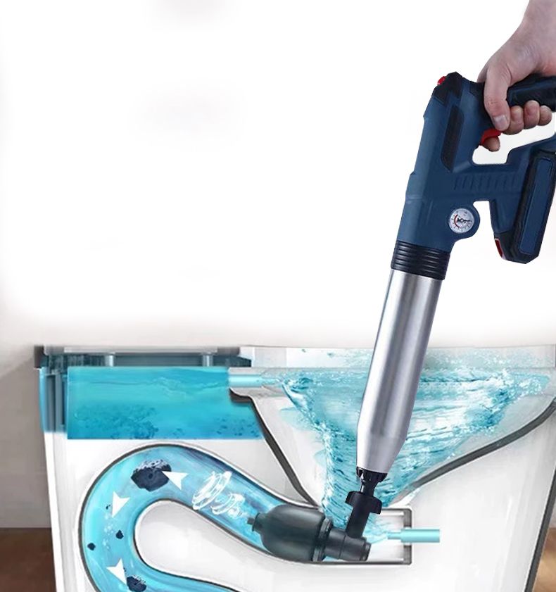 Outils électriques de curage d'égout avec ventouses pour toilettes bouchées et pistolet de débourrage à air pour des solutions de plomberie efficaces