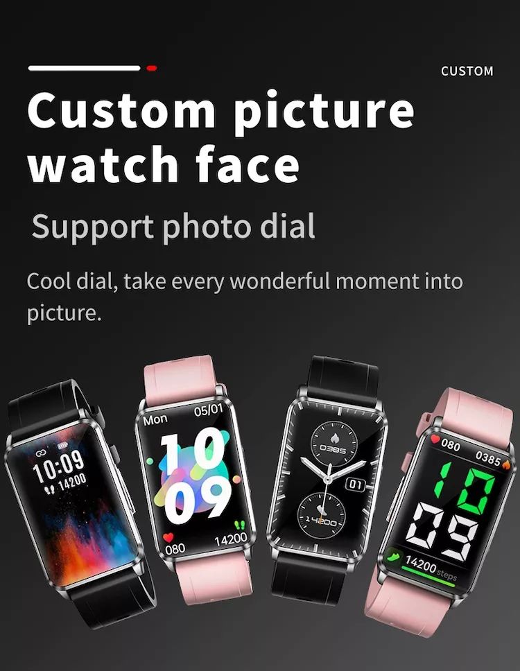 EP02 Smart Watch Glycémie ECG PPG Température Fréquence Cardiaque IPS HD Étanche Fitness Tracker Sommeil/HRV