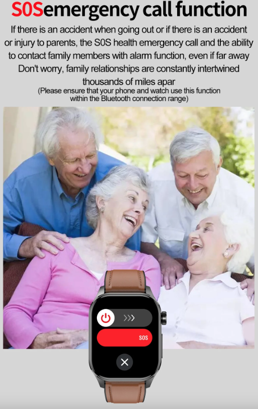 E580 Montre intelligente de glycémie ECG Fréquence cardiaque Tension artérielle IP68 Montre intelligente étanche