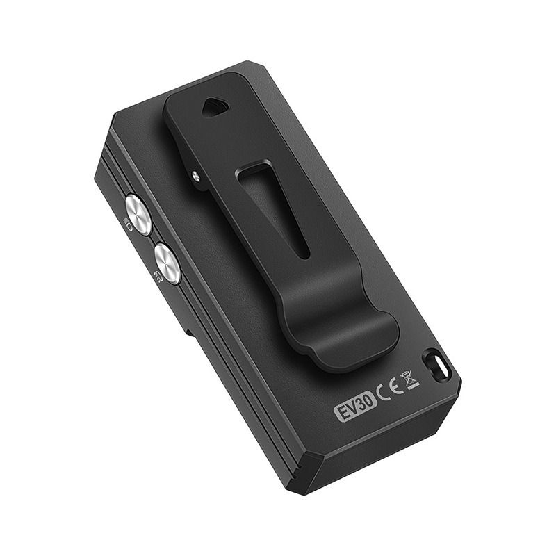 Lampe de poche EV30 Mini LED EDC avec lumière UV 365nm, 550 lumens, lampe de poche rechargeable USB-C pour porte-clés de poche