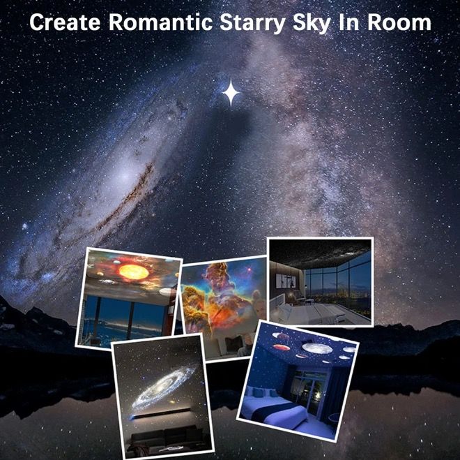 Projecteur Galaxie Lumière de Nuit Lampe Planétarium 12-en-1 pour Enfants avec Rotation à 360° Ambiance Apaisante
