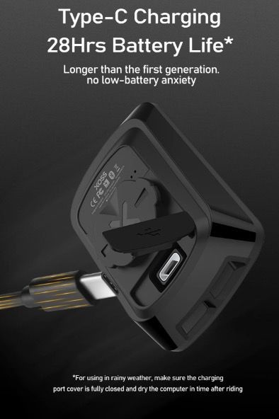 XOSS G+ G2 Ordinateur de vélo GPS Génération Compteur de vitesse sans fil Traqueur avec écran personnalisé et capteur de fréquence cardiaque