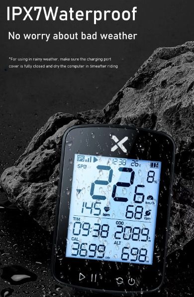 XOSS G+ G2 Ordinateur de vélo GPS Génération Compteur de vitesse sans fil Traqueur avec écran personnalisé et capteur de fréquence cardiaque