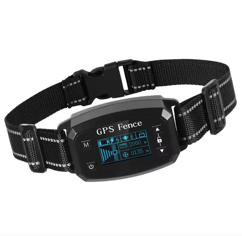 Clôture GPS sans fil pour chien avec écran OLED installation facile et couverture de grande surface sans fil