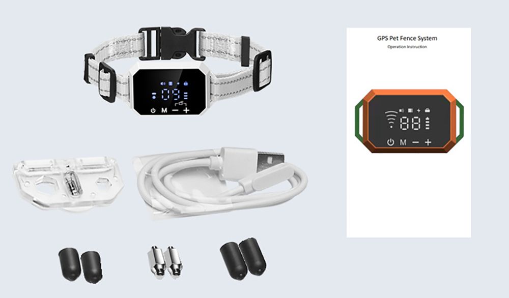 Clôture GPS sans fil pour chien Impact Collier Étanche Portée 1000m Sécurité Animaux Installation Facile
