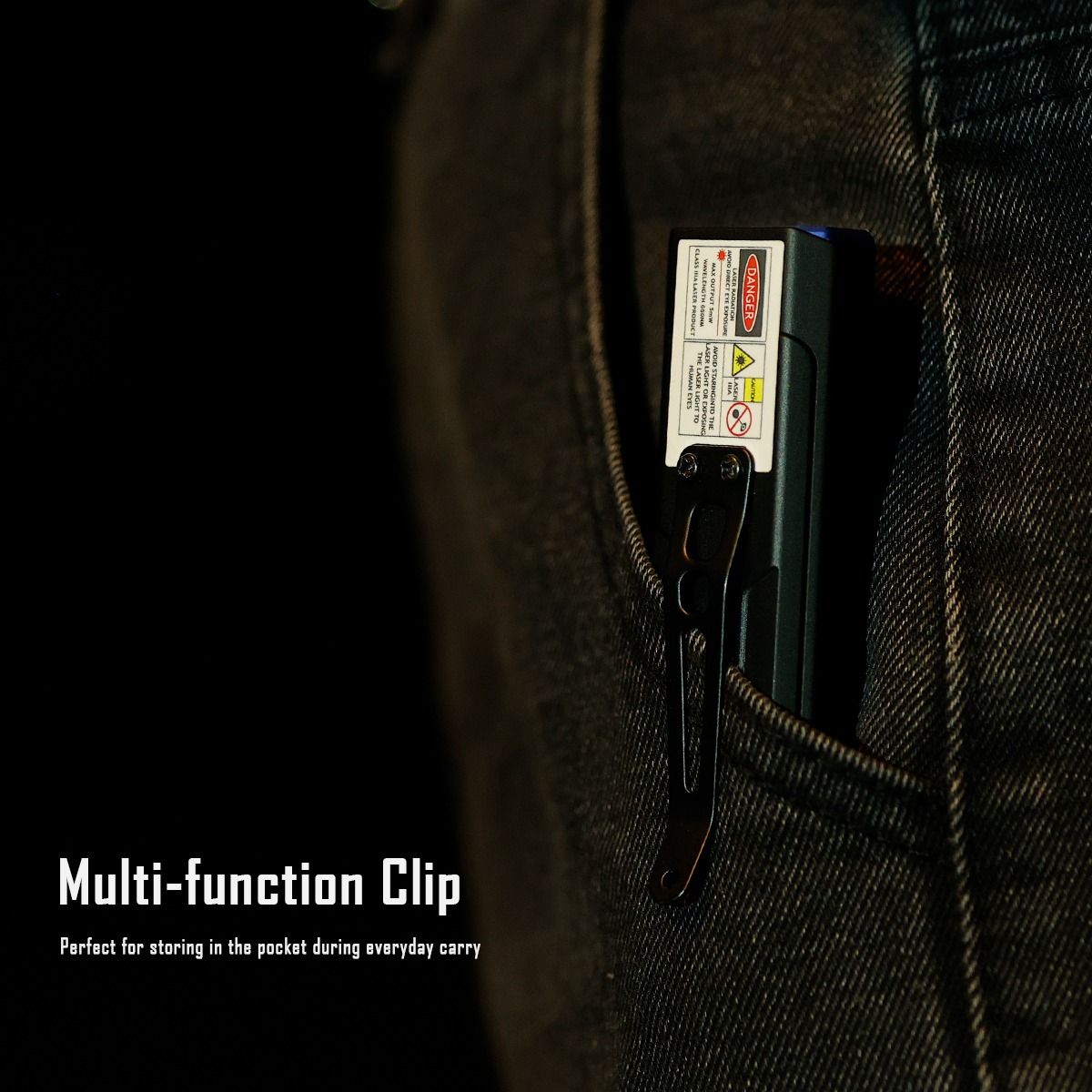 IMALENT GR35 Lampe Torche EDC Verte 2800 Lumens | UV, Laser Rouge, Multifonction, Magnétique & Compacte