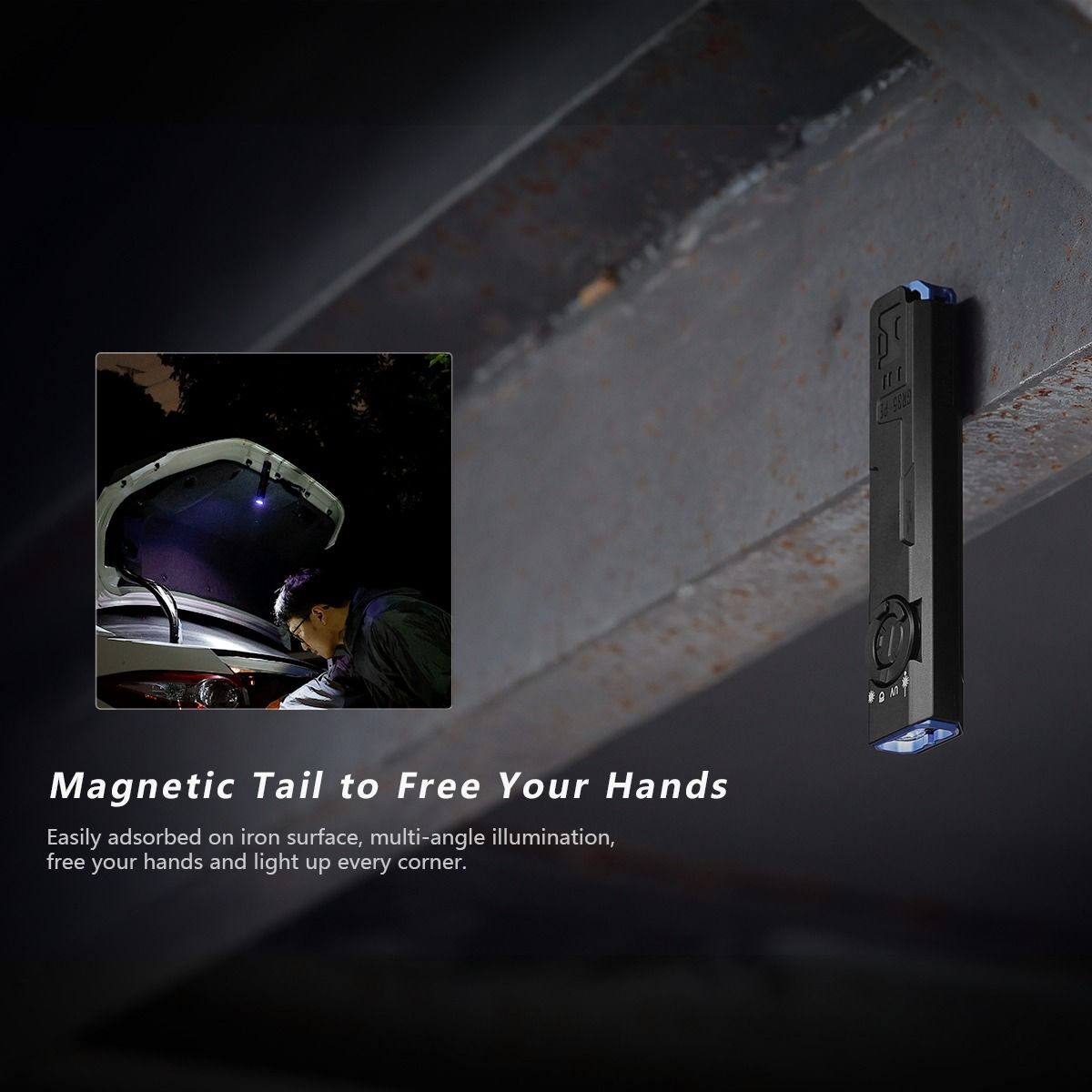 IMALENT GR35 Lampe Torche EDC Verte 2800 Lumens | UV, Laser Rouge, Multifonction, Magnétique & Compacte