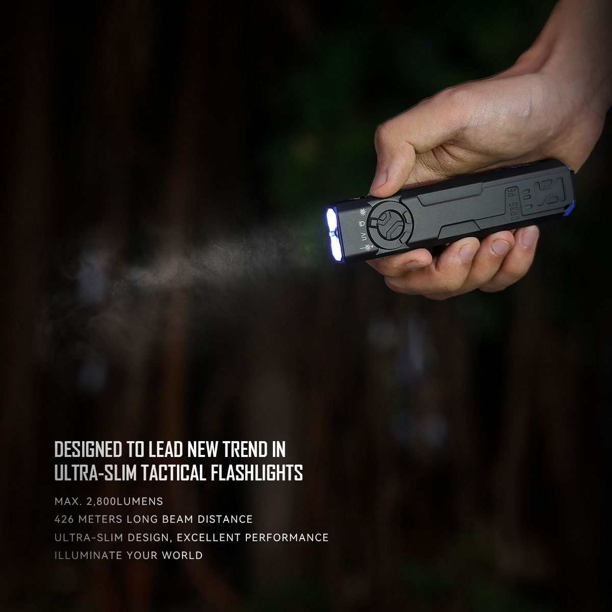 IMALENT GR35 2800 Lumens Lampe torche LED EDC (Rouge)