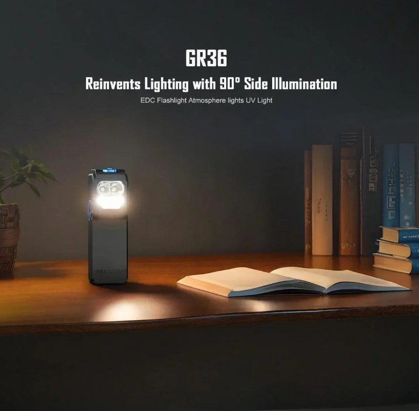IMALENT GR36 EDC Lampe torche LED clip-on super lumineuse magnétique rechargeable Type-C 2800 lumens