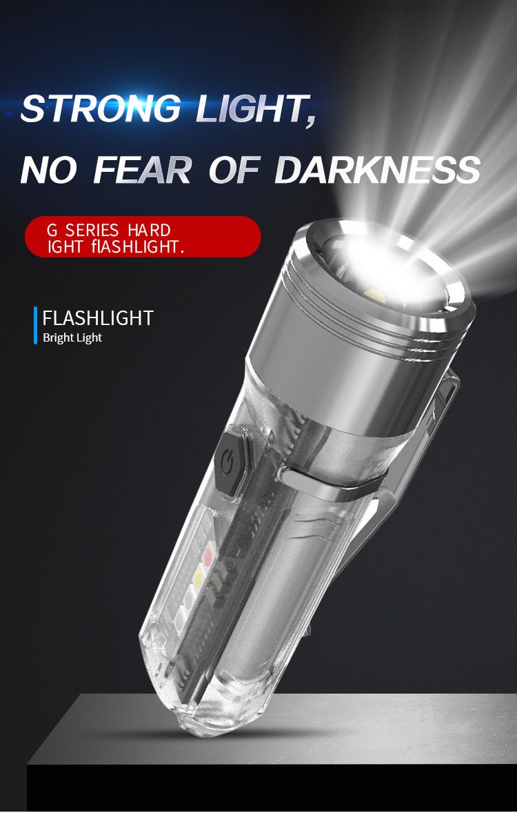 GT13 TIKI Mini Lampe Porte-clés 1000 Lumens USB Rechargeable Éclairage Portable pour le Camping et l'Usage Quotidien