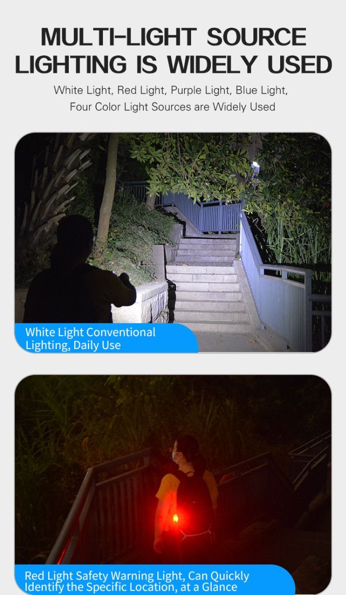 GT13 TIKI Mini Lampe Porte-clés 1000 Lumens USB Rechargeable Éclairage Portable pour le Camping et l'Usage Quotidien