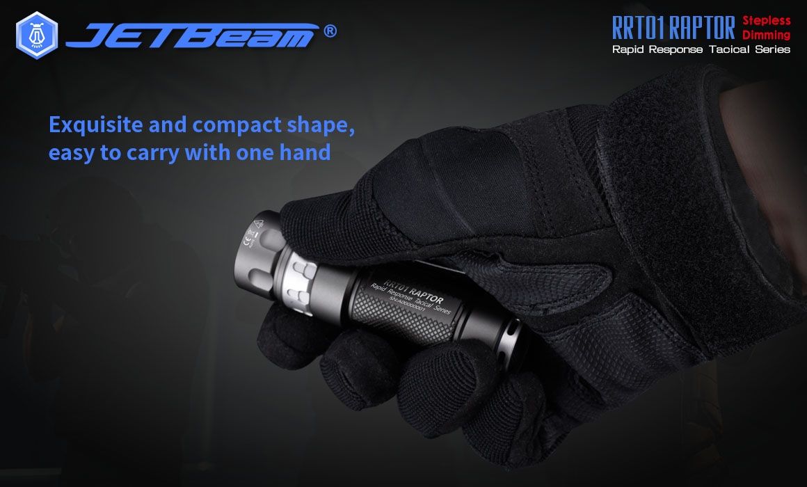 JETBeam JET-RRT01 XP-L 950 Lumen LED EDC Lampe de poche Éclairage extérieur durable pour le camping et la randonnée