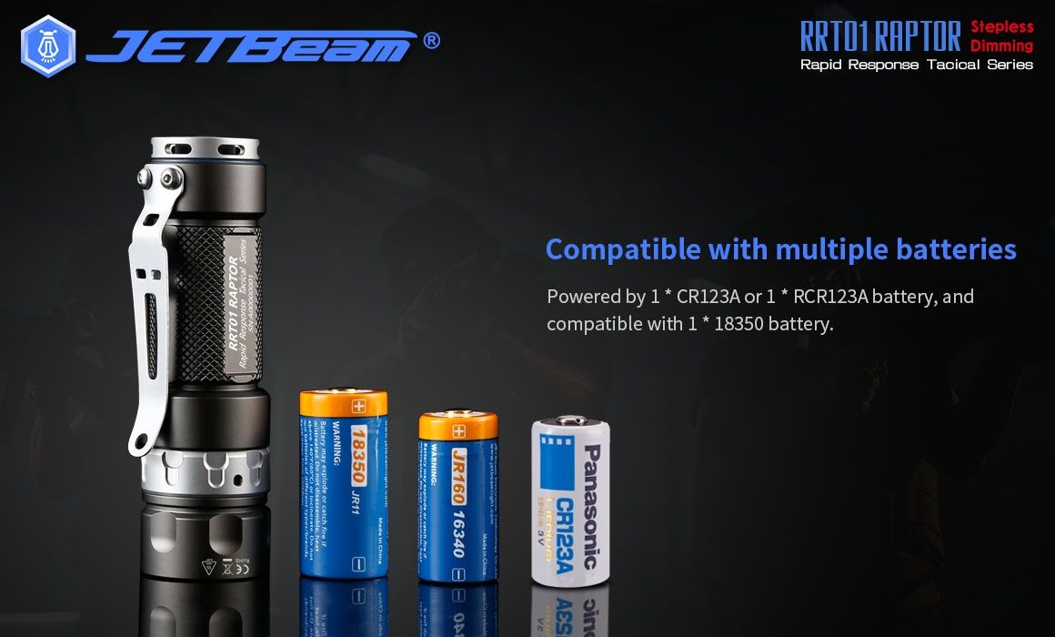 JETBeam JET-RRT01 XP-L 950 Lumen LED EDC Lampe de poche Éclairage extérieur durable pour le camping et la randonnée