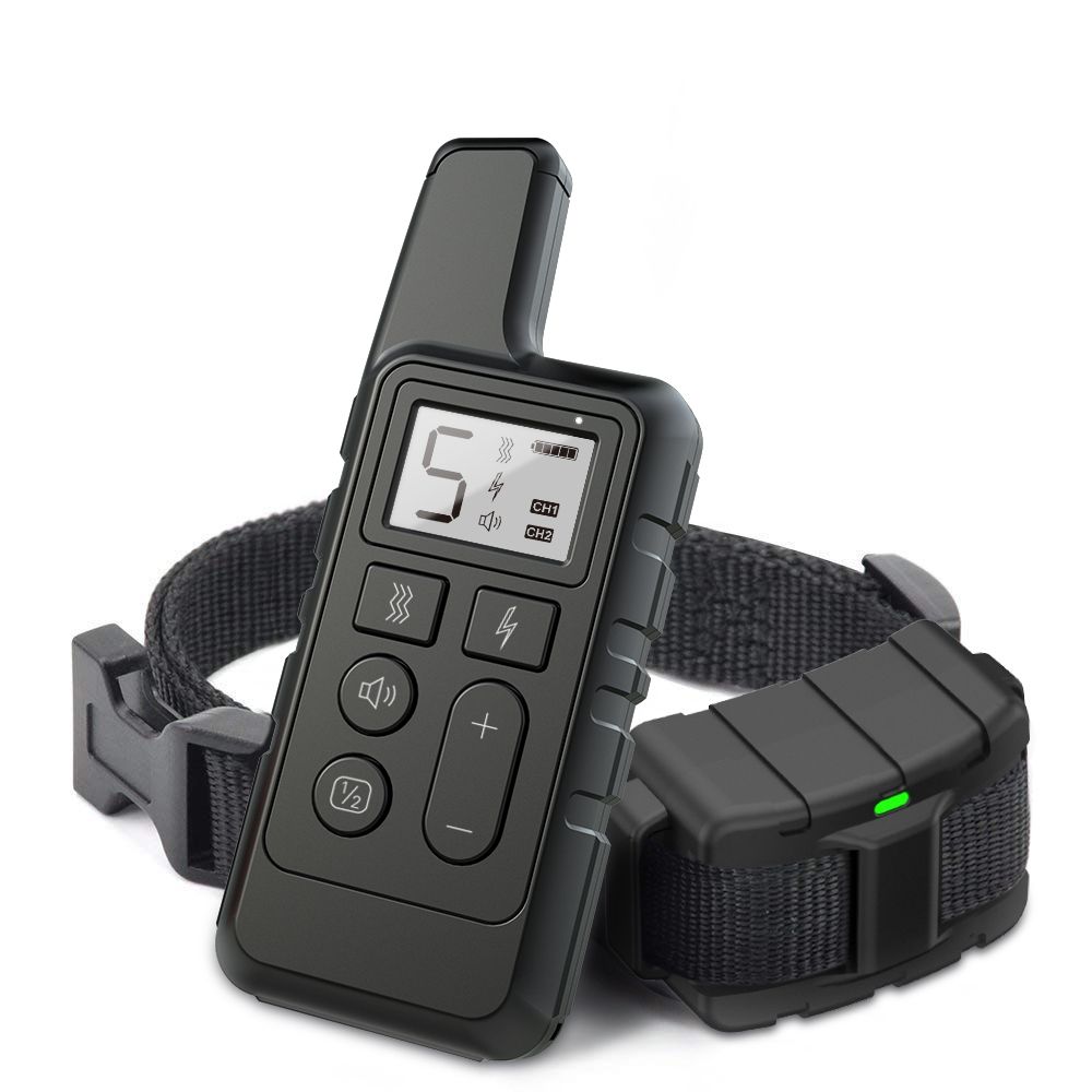 NOUVEAU Collier de dressage pour chien étanche et rechargeable avec niveaux de choc réglables, correction efficace du comportement