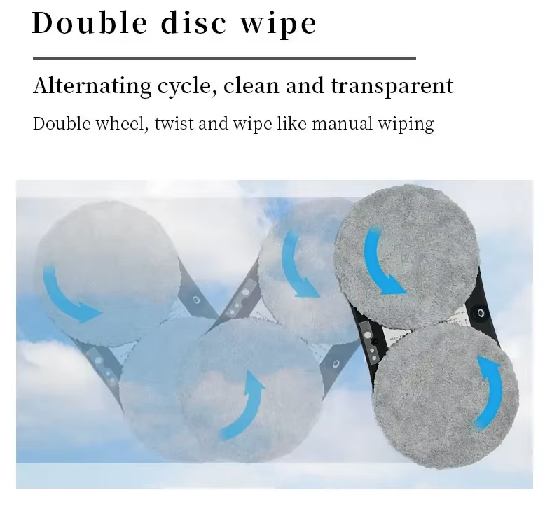 Robot nettoyeur de vitres avec technologie intelligente, pulvérisation d'eau automatique, aspiration 5600Pa pour des vitres sans traces et sans effort.