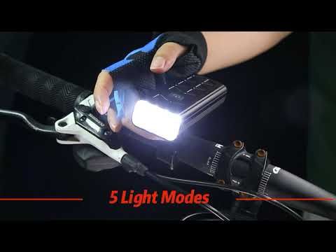 NiteBeam BR08 Éclairage Vélo 10000 Lumens USB Rechargeable Sécurité Cyclisme Accessoire Puissant