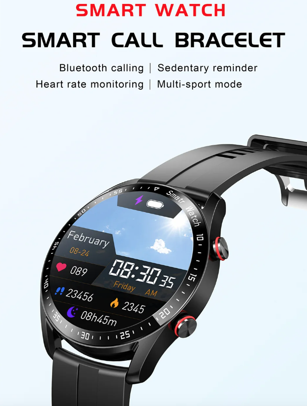 Montre connectée HW20 avec ECG+PPG et appels Bluetooth
