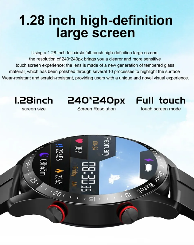 Montre connectée HW20 avec ECG+PPG et appels Bluetooth