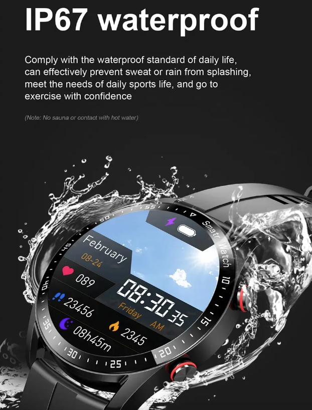 Montre connectée HW20 avec ECG+PPG et appels Bluetooth