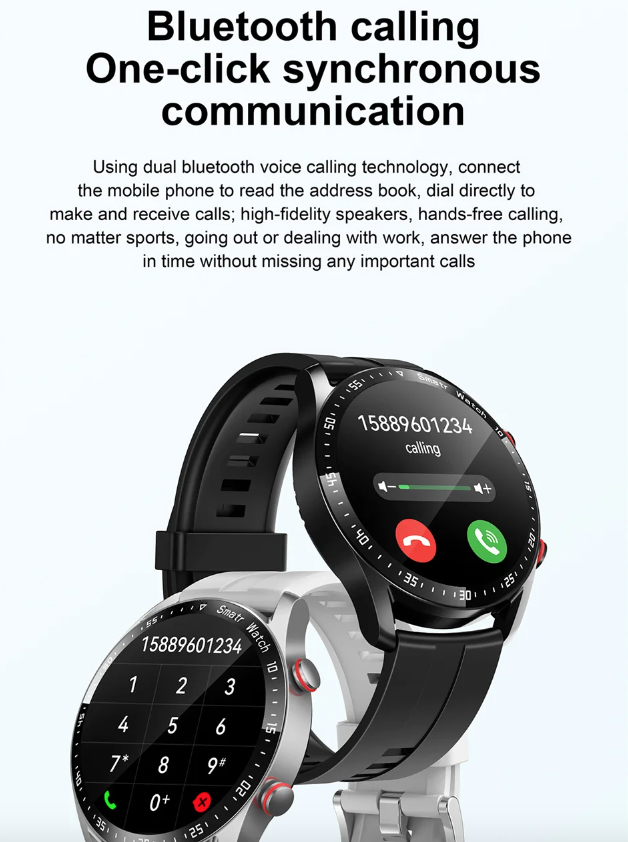 Montre connectée HW20 avec ECG+PPG et appels Bluetooth