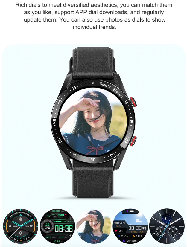 Montre connectée HW20 avec ECG+PPG et appels Bluetooth