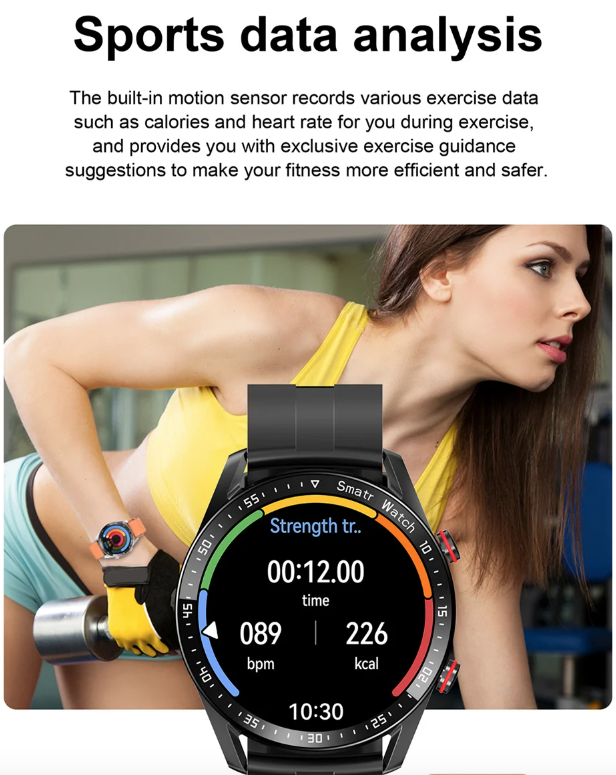 Montre connectée HW20 avec ECG+PPG et appels Bluetooth