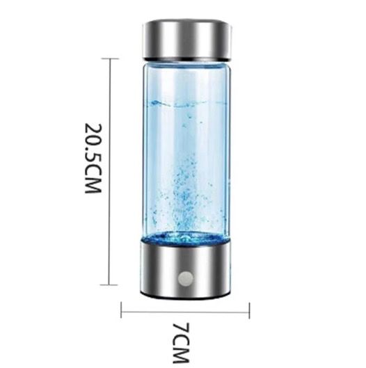 Gobelet d'eau générateur d'hydrogène portable avec filtre ioniseur élégant 420 ml booste l'hydratation et les niveaux d'antioxydants