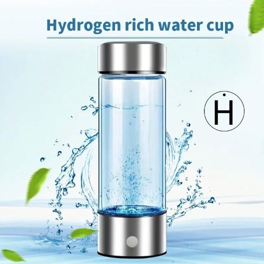 Gobelet d'eau générateur d'hydrogène portable avec filtre ioniseur élégant 420 ml booste l'hydratation et les niveaux d'antioxydants